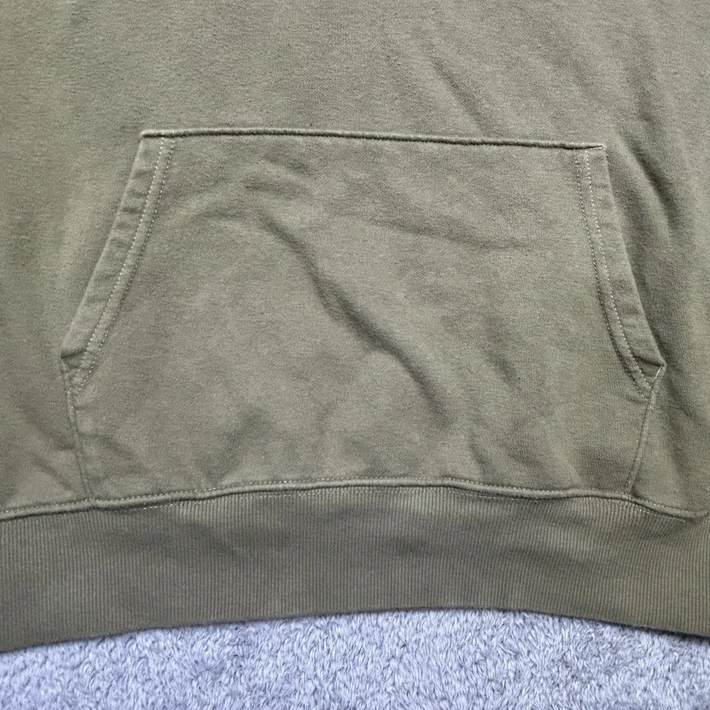 The North Face Hoodie Men's XL Army Green Pullover Box NSE Grunge Outdoor EUC